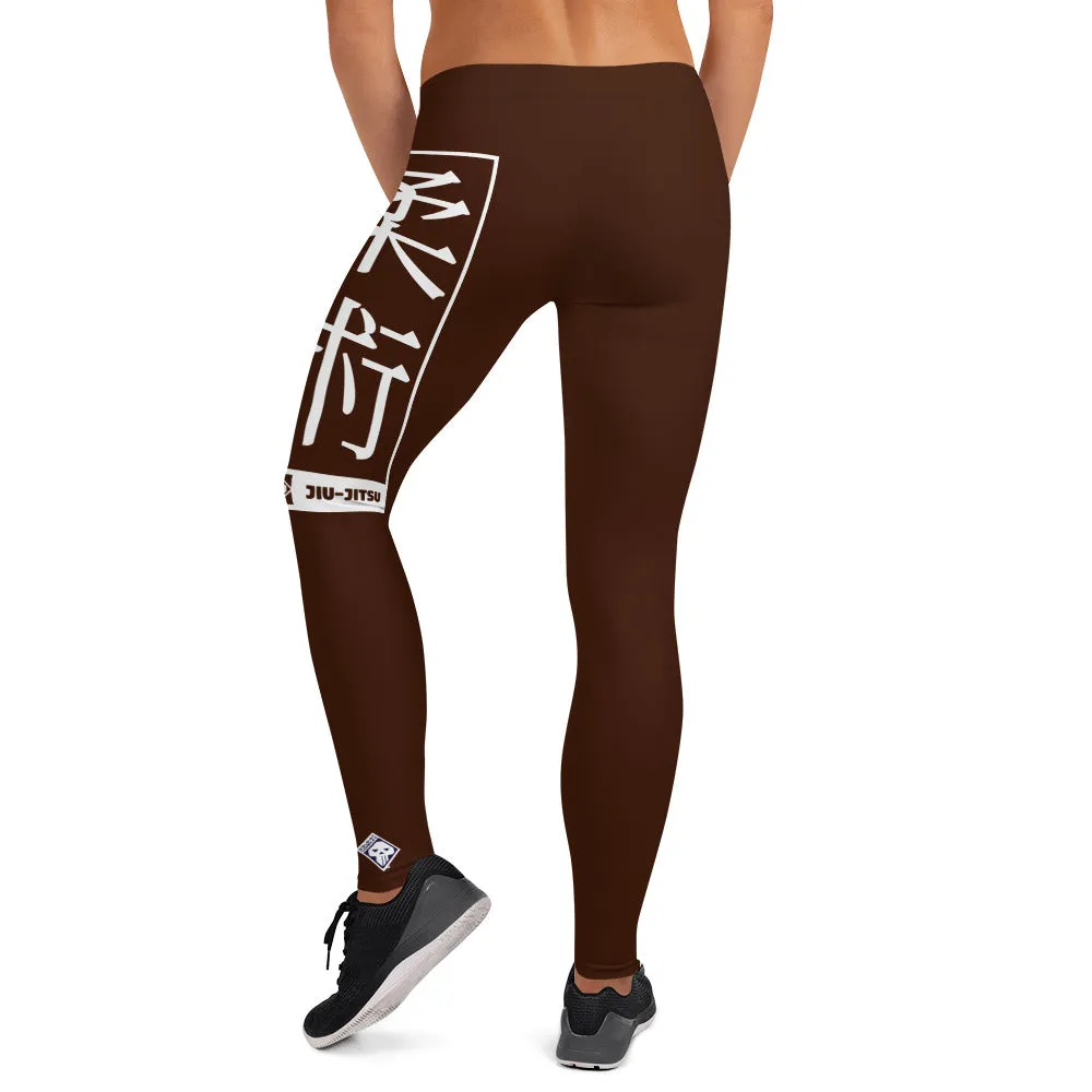 Women's Yoga Pants Workout Leggings For Jiu Jitsu 006 - Chocolate