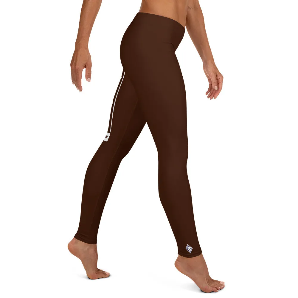 Women's Yoga Pants Workout Leggings For Jiu Jitsu 006 - Chocolate