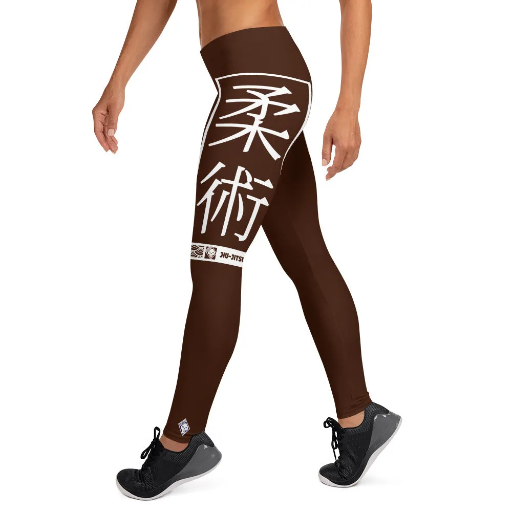 Women's Yoga Pants Workout Leggings For Jiu Jitsu 006 - Chocolate