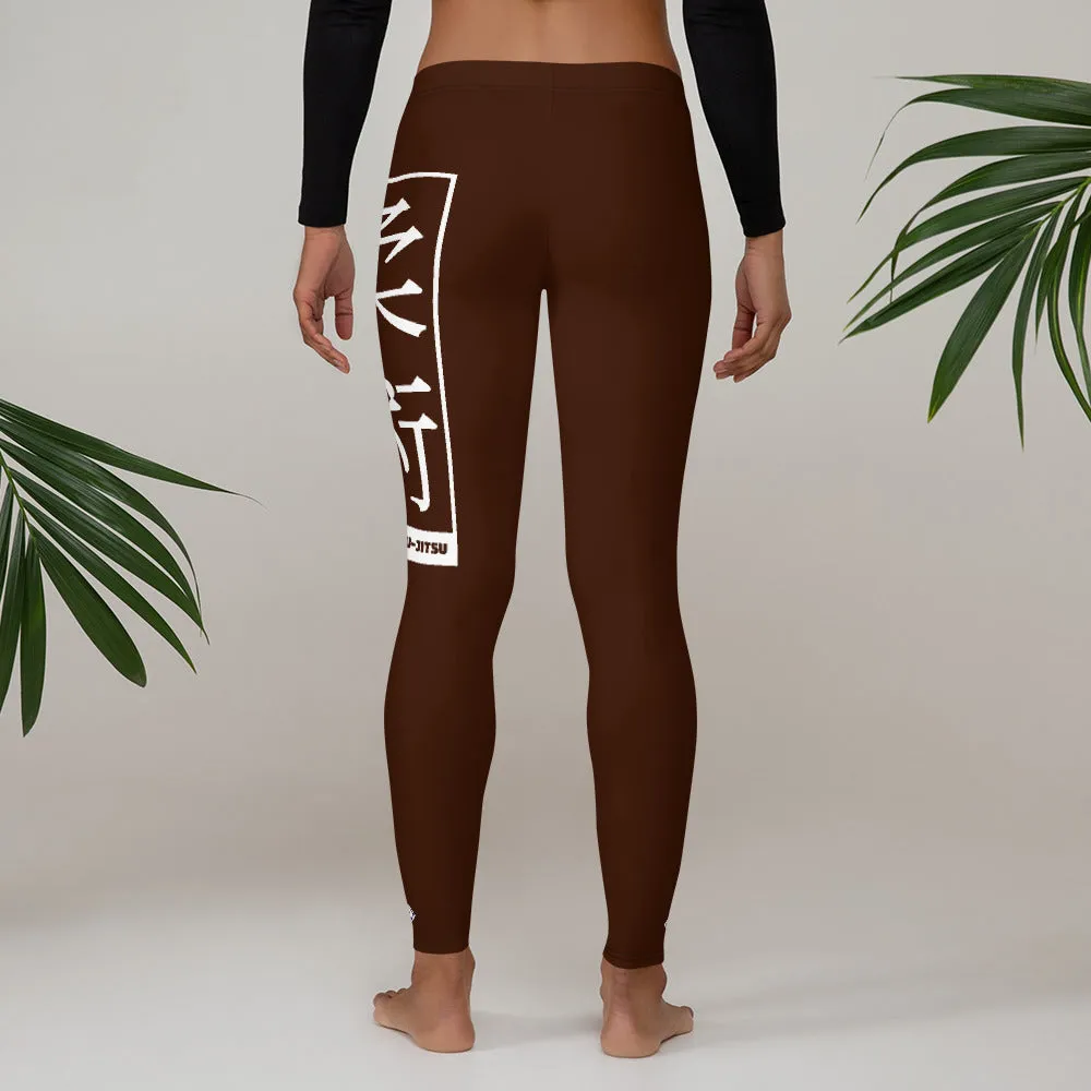 Women's Yoga Pants Workout Leggings For Jiu Jitsu 006 - Chocolate