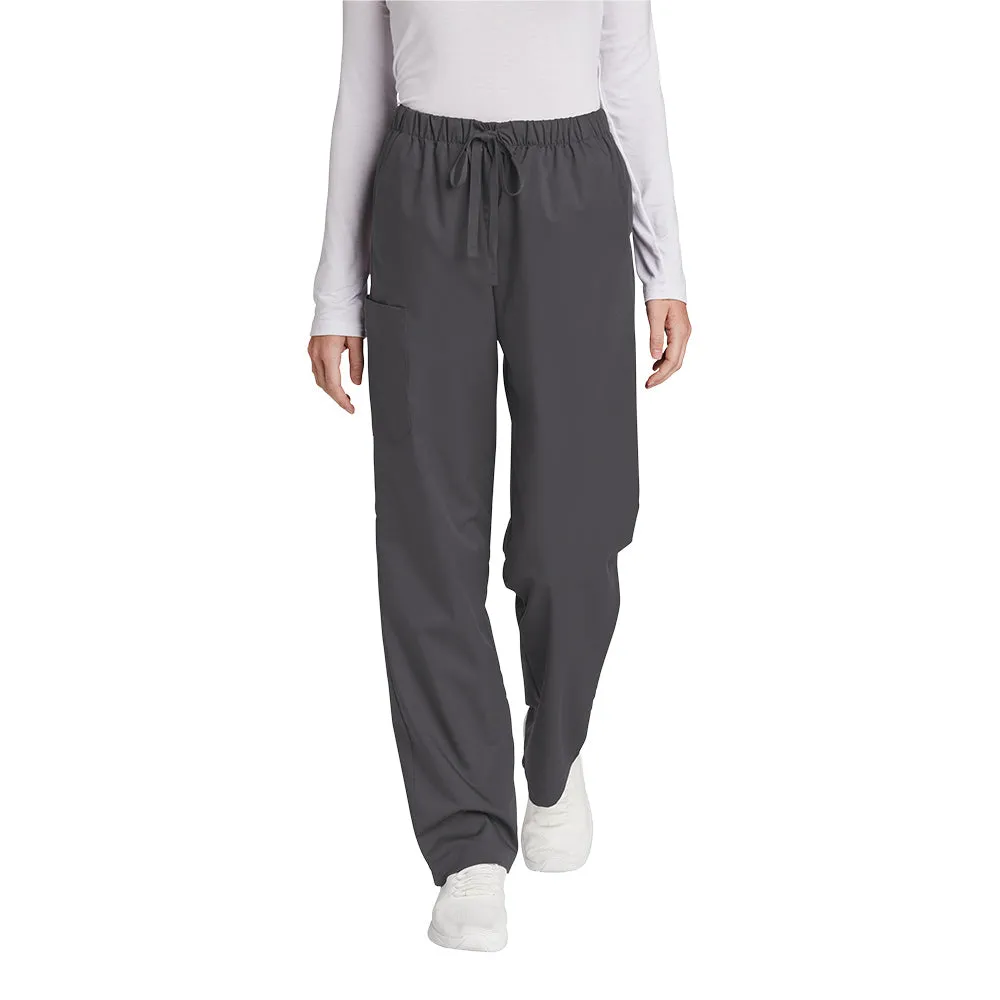 WonderWink® Women’s WorkFlex™ Mock Wrap Cargo Pants - Pewter