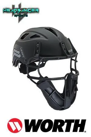 Worth Legit Slowpitch Softball Pitcher's Mask: Black