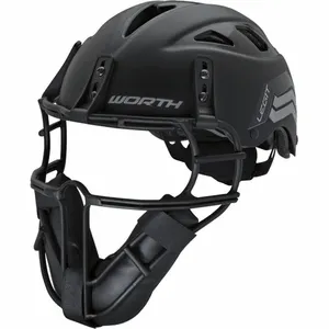 Worth Legit Slowpitch Softball Pitcher's Mask: Black