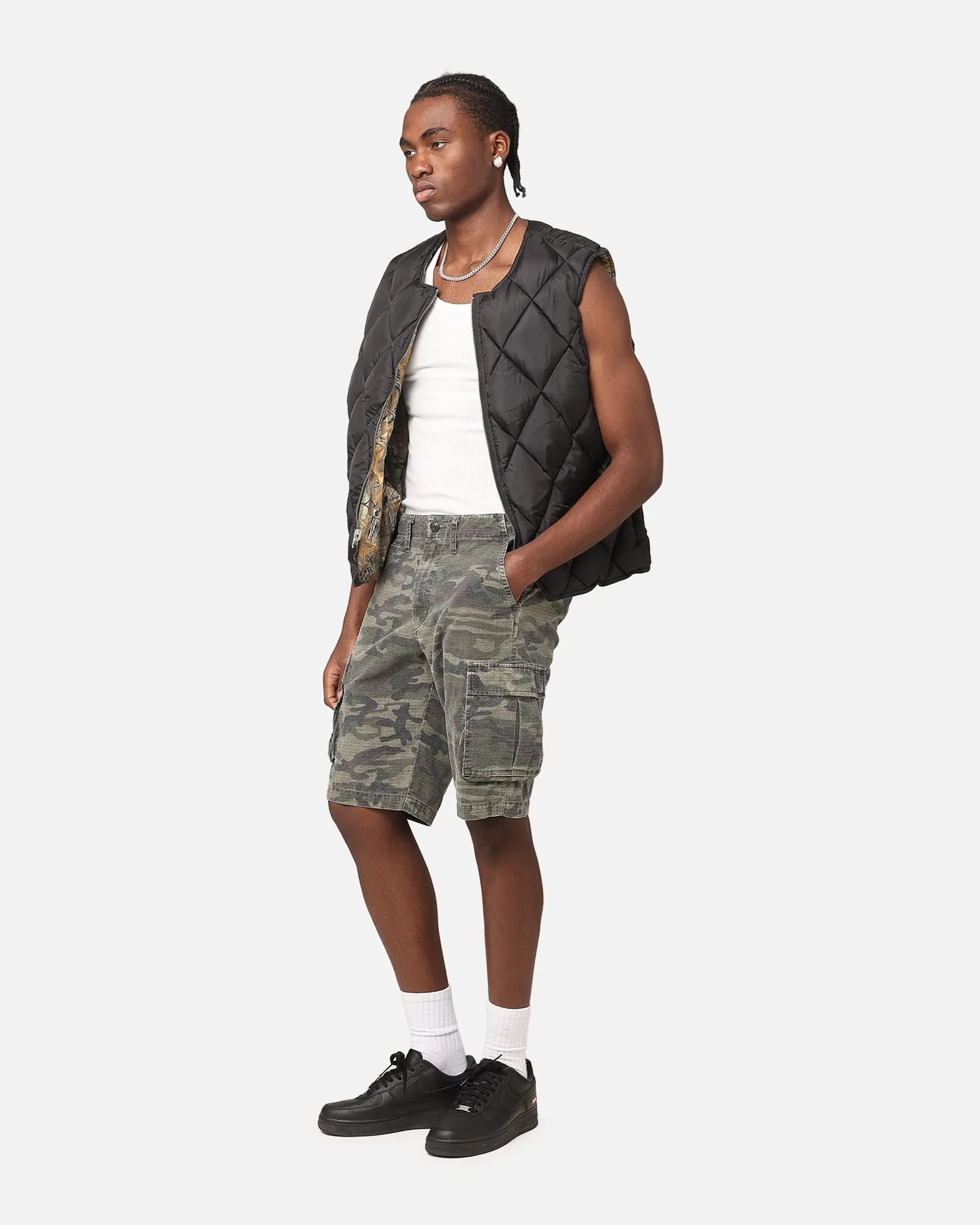 XXIII Torrent Cargo Shorts Washed Green Camo