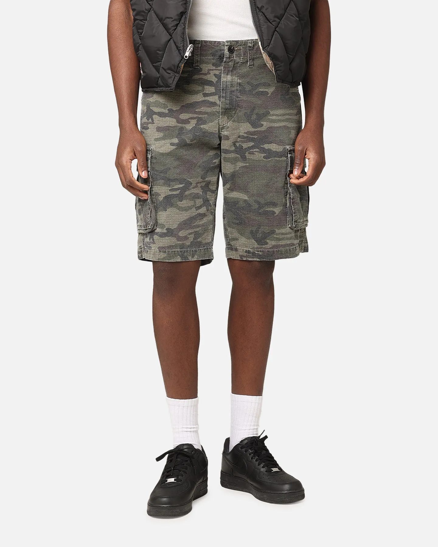 XXIII Torrent Cargo Shorts Washed Green Camo