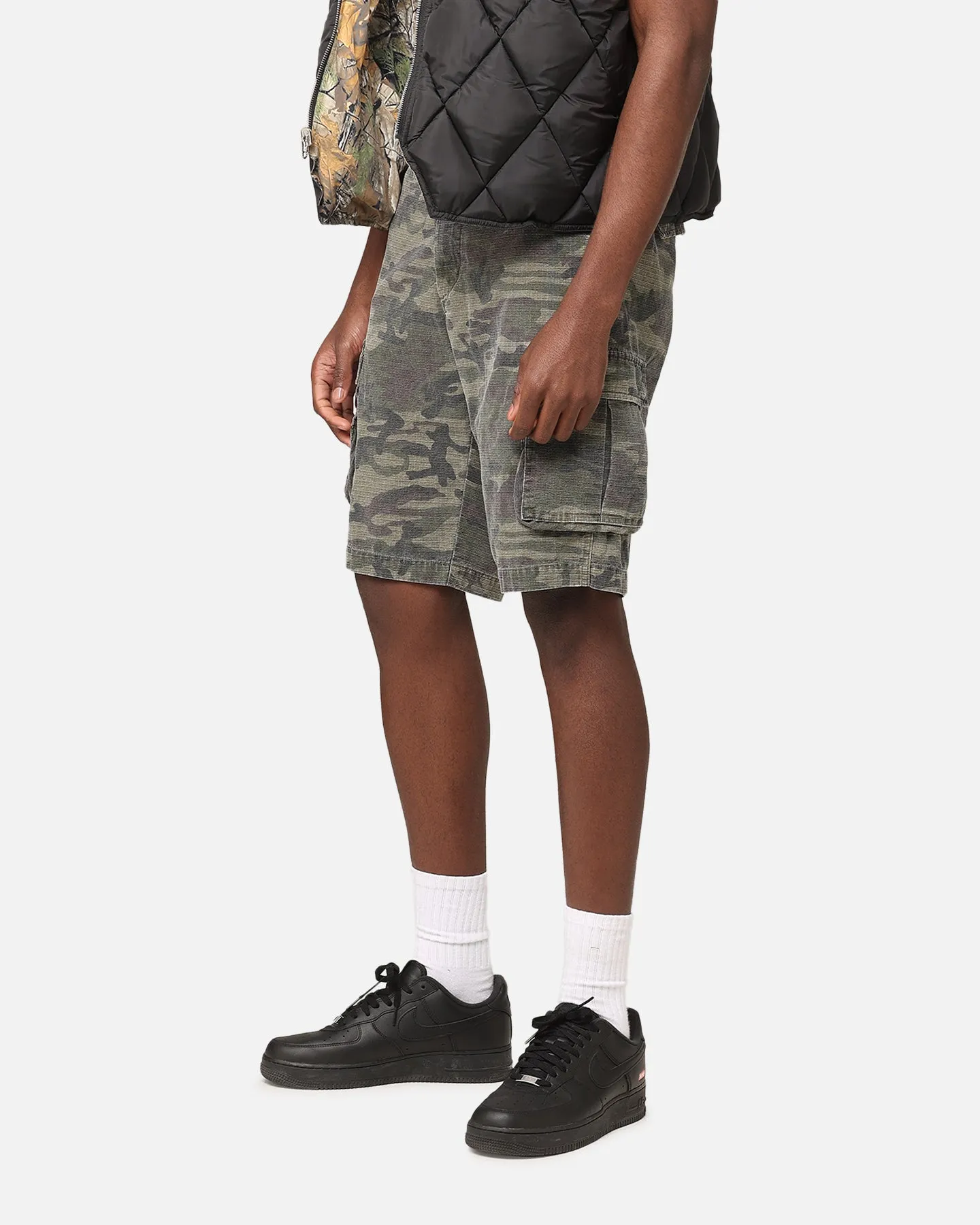 XXIII Torrent Cargo Shorts Washed Green Camo