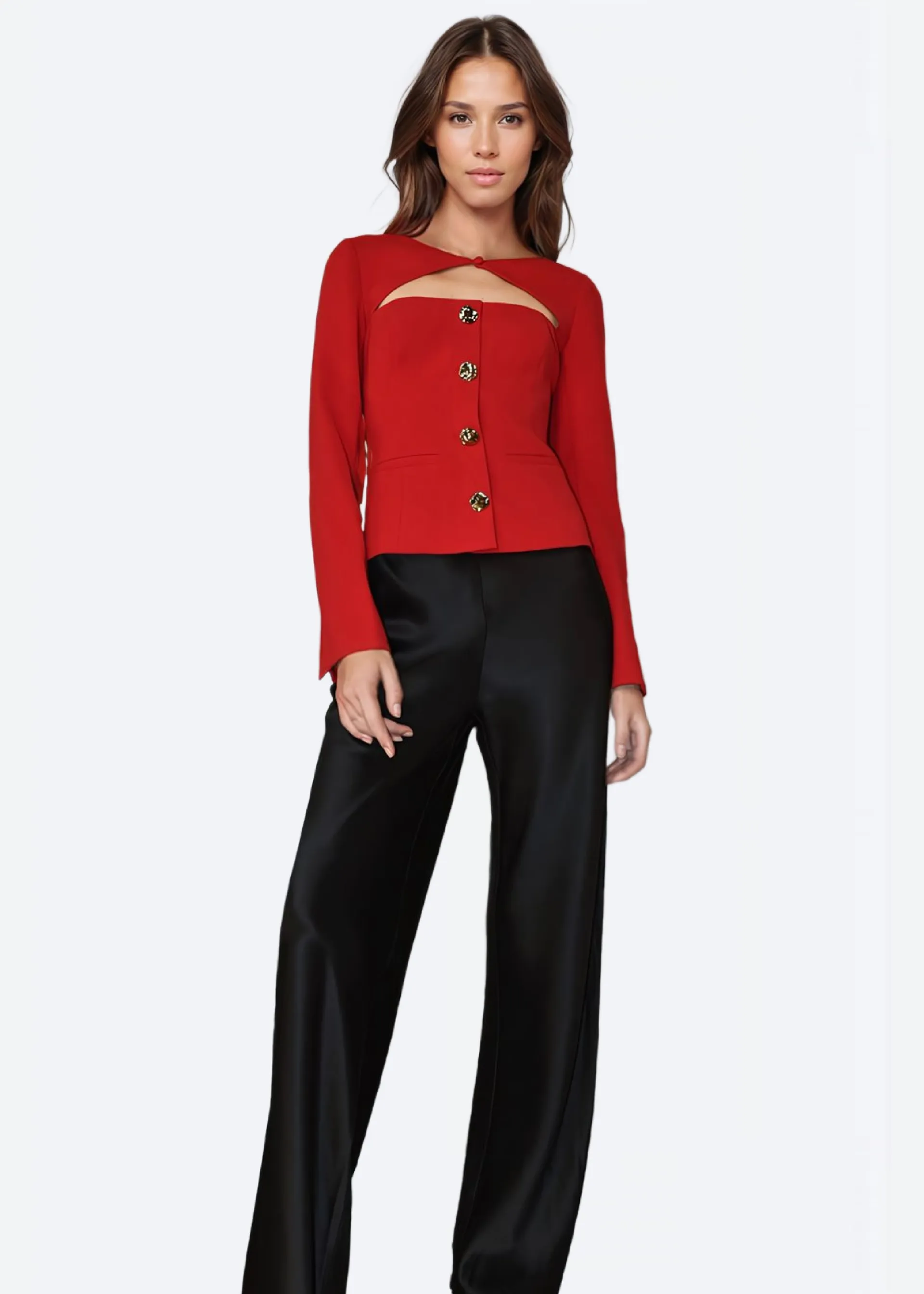 Zaynab Blazer Cardinal